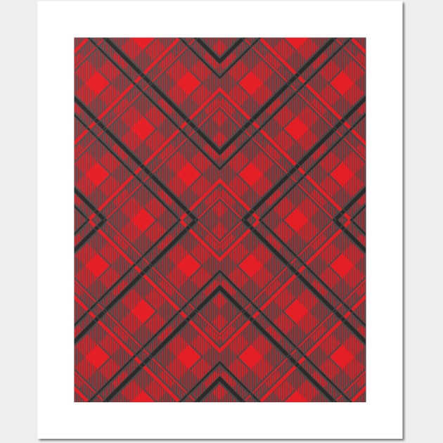 Tartan Christmas Wall Art by ilhnklv